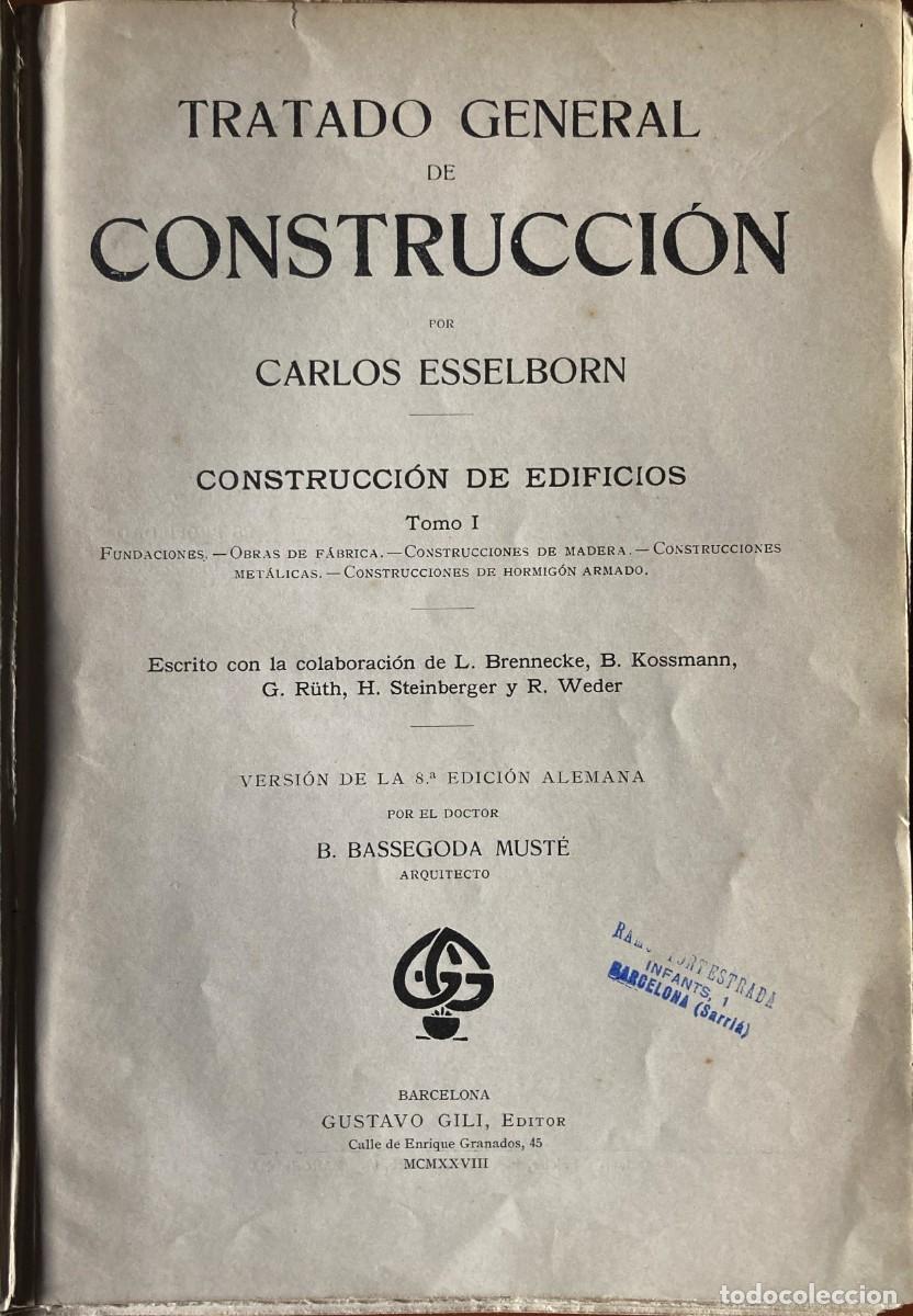 Libros antiguos: Construcci&oacute;n de Edificios I - Foto 2