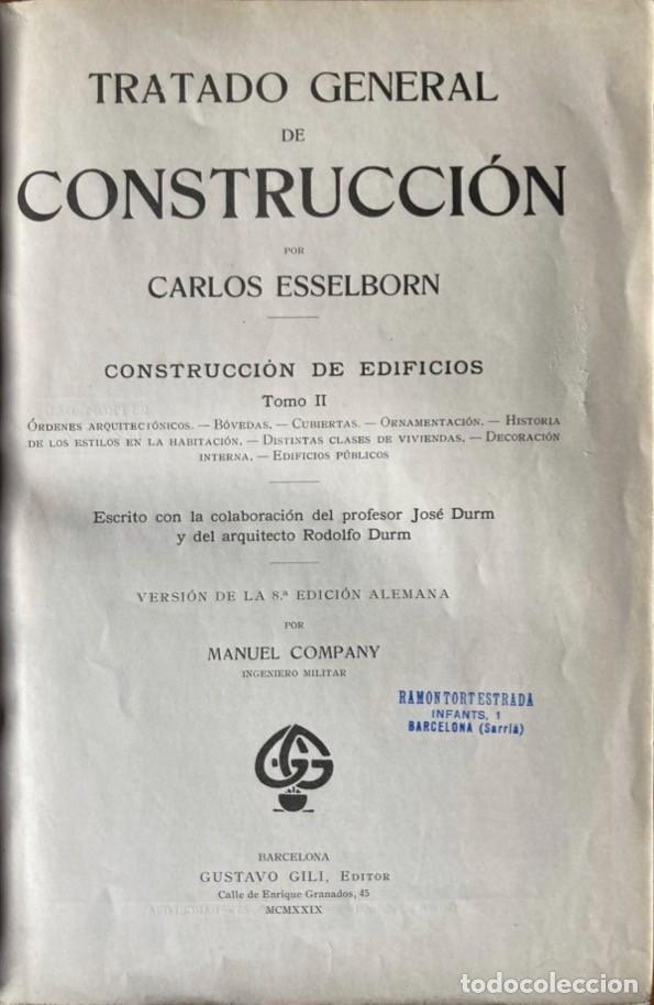 Libros antiguos: Construcci&oacute;n de Edificios II - Foto 2