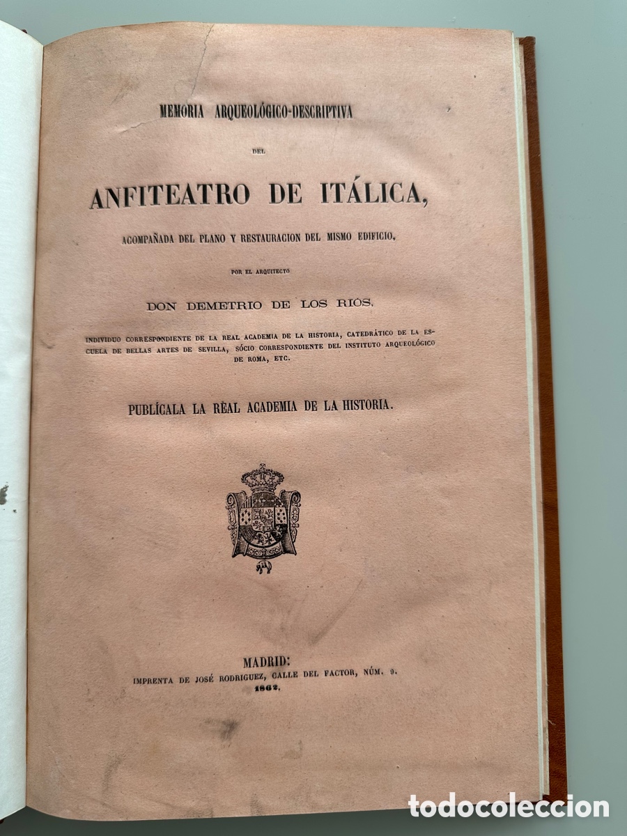 Libros antiguos: Anfiteatro de It&aacute;lica - Foto 1