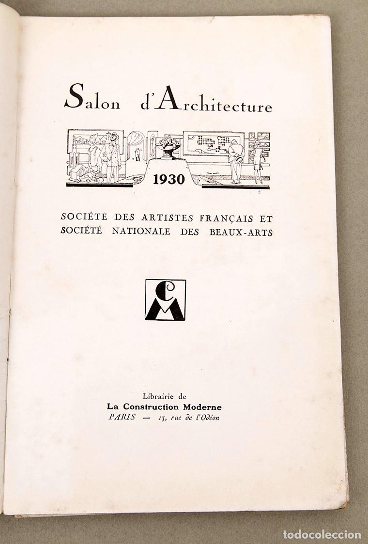 Libros antiguos: 1930 LES SALONS DARCHITECTURE - Foto 4