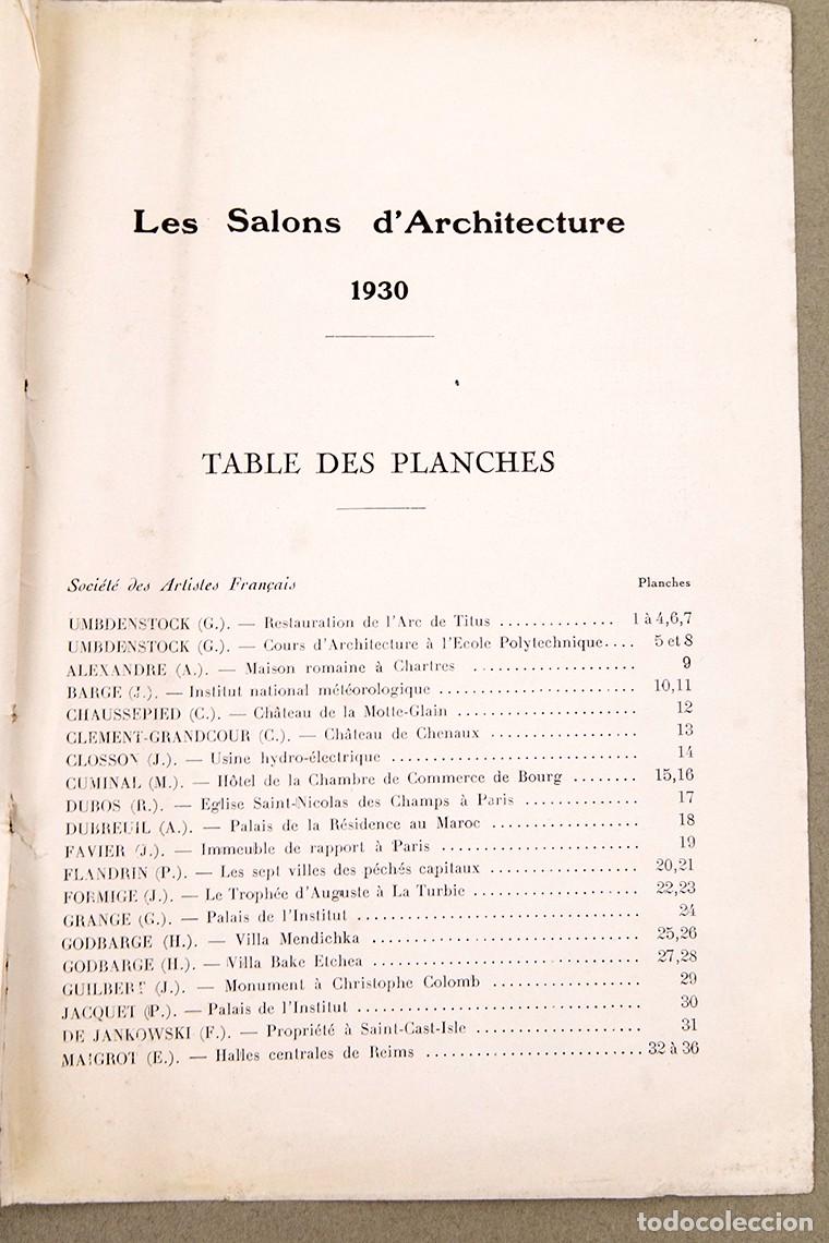 Libros antiguos: 1930 LES SALONS DARCHITECTURE - Foto 12