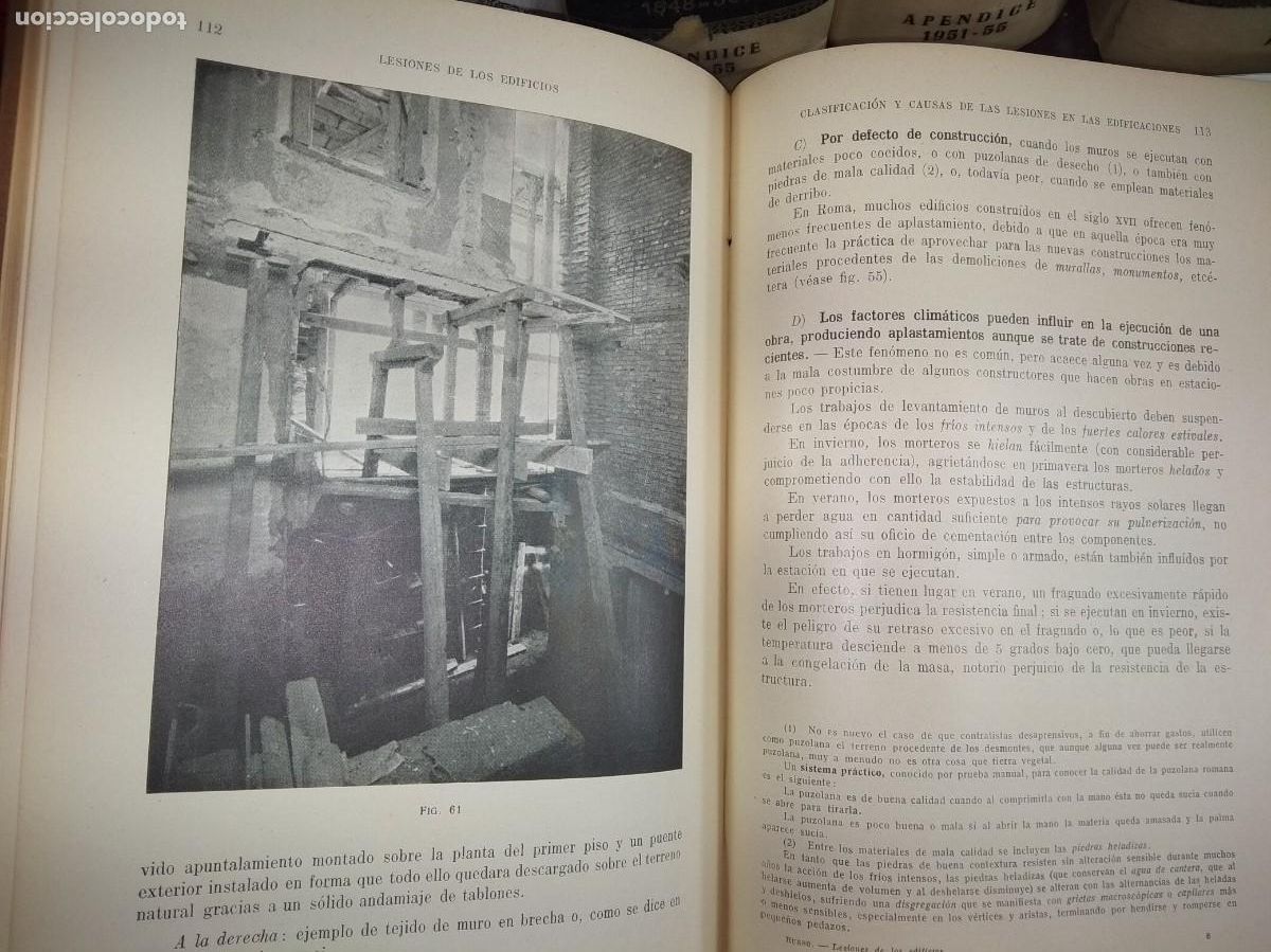 Libros antiguos: LESIONES DE LOS EDIFICIOS (S&Iacute;NTOMAS, CAUSAS, EFECTOS, REMEDIOS). Crist&oacute;bal Russo. 1934 - Foto 3