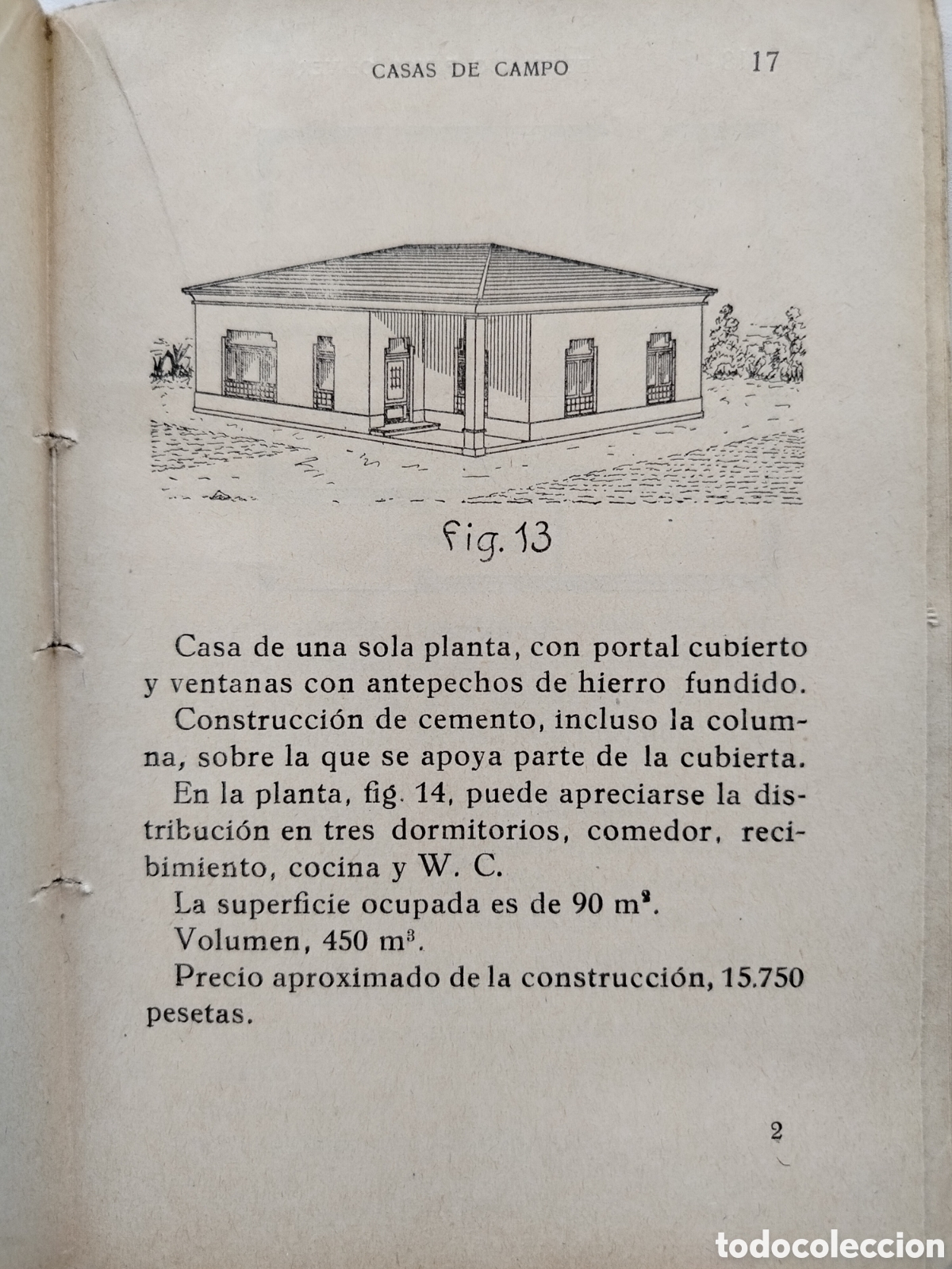 Libros antiguos: 150 Modelos Casas de Campo - Foto 2