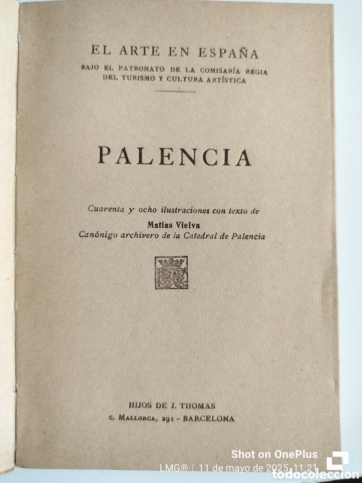 Libros antiguos: Palencia. El arte en Espa&ntilde;a - Foto 1