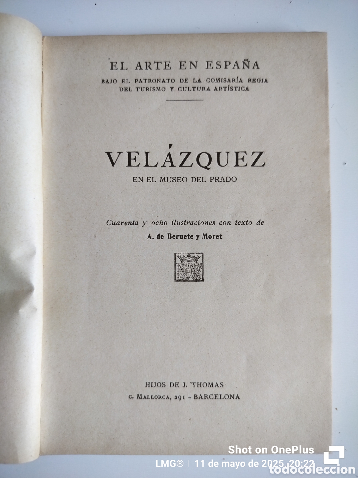 Libros antiguos: Vel&aacute;zquez en el museo del Prado. - Foto 2