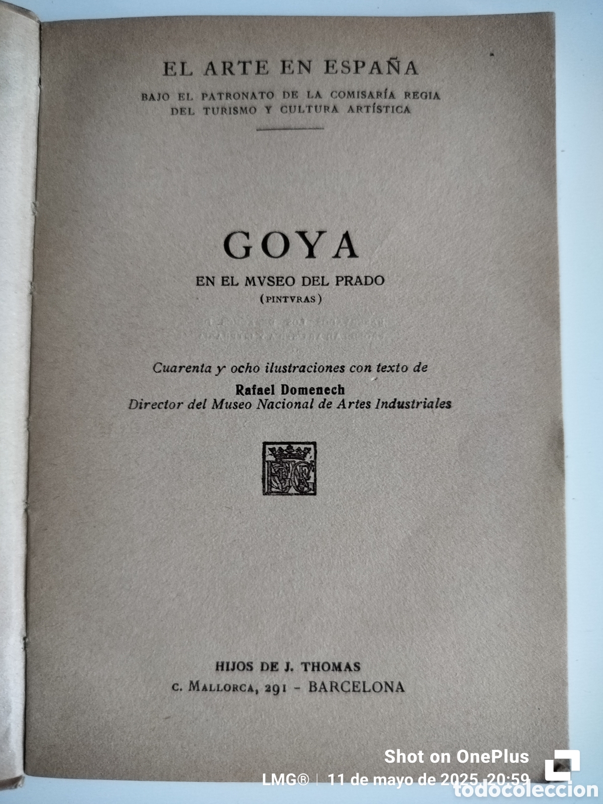 Libros antiguos: Goya en el museo del Prado - Foto 2