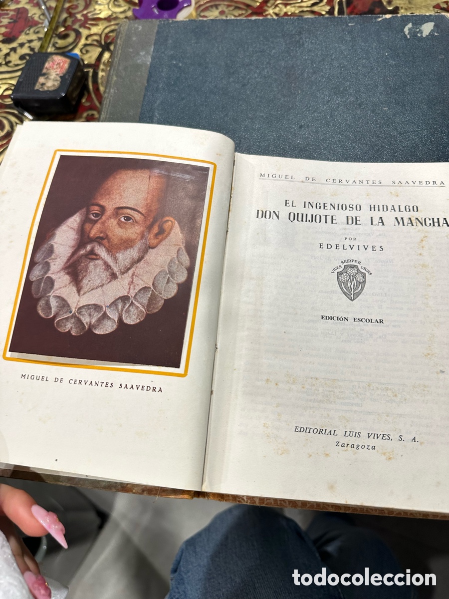 Libros antiguos: Libro el quijote edici&oacute;n escolar - Foto 3