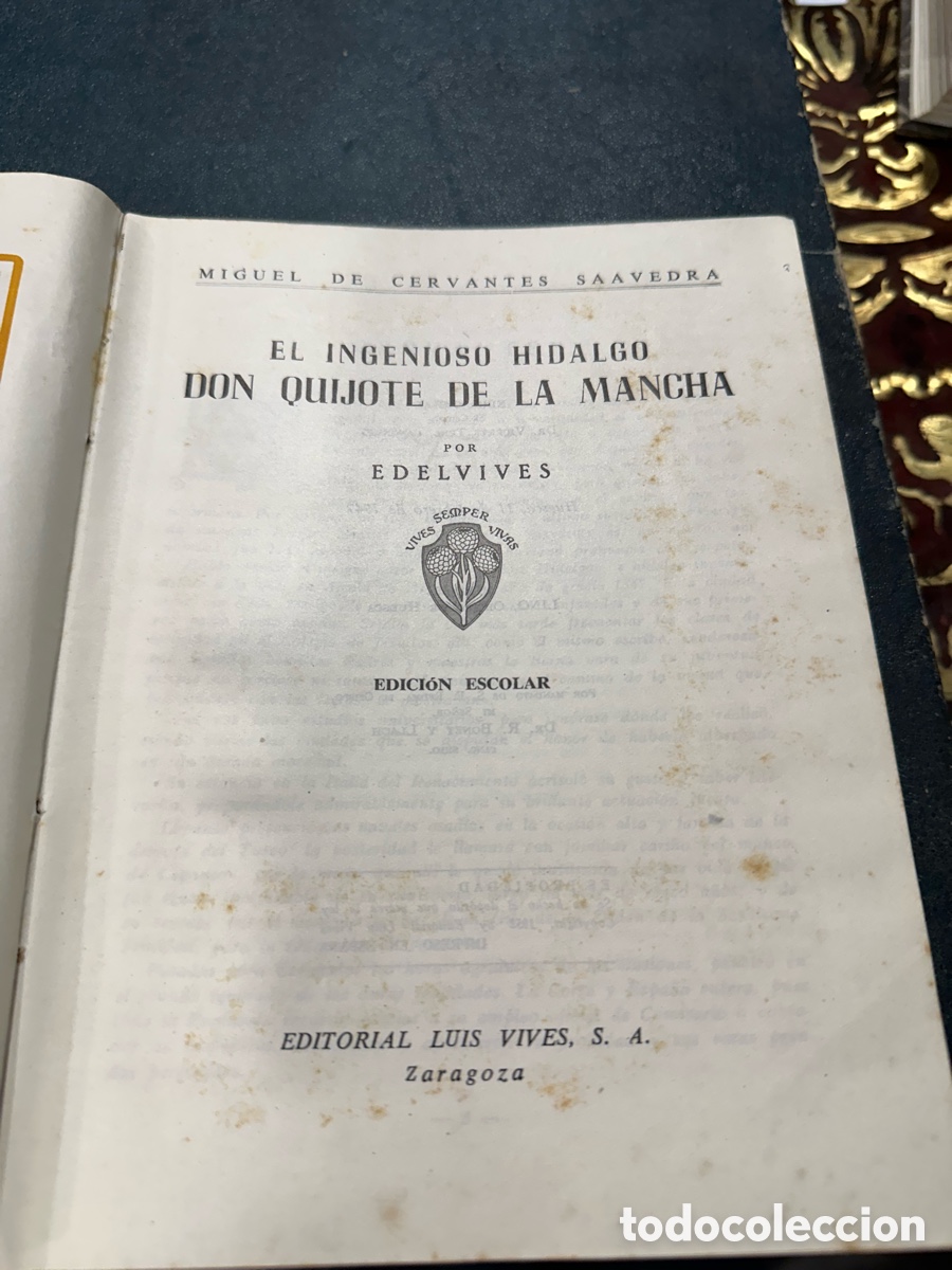 Libros antiguos: Libro el quijote edici&oacute;n escolar - Foto 4