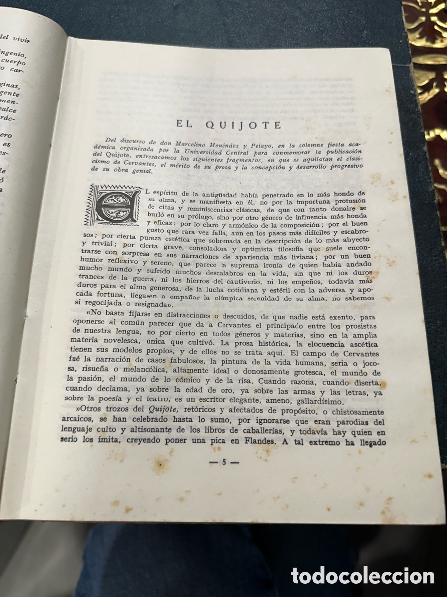 Libros antiguos: Libro el quijote edici&oacute;n escolar - Foto 5