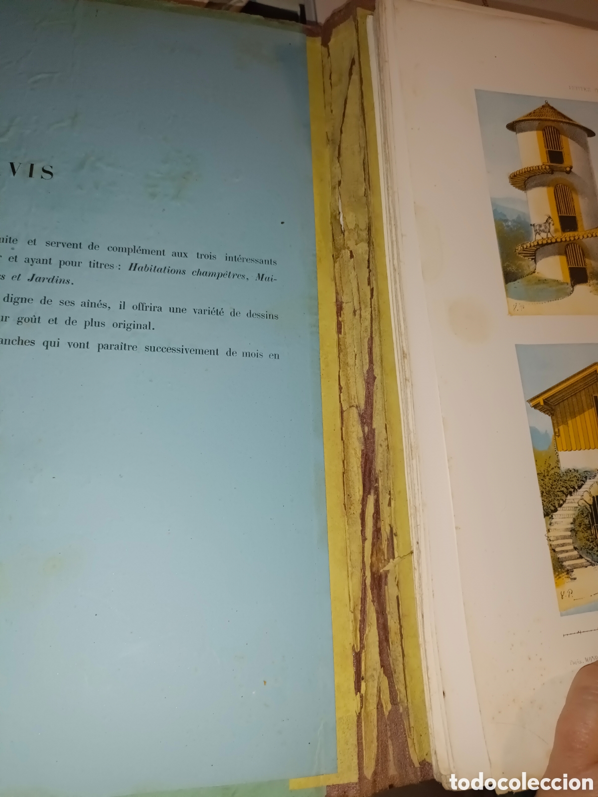Libros antiguos: Petites Construcctions Pittoresques - Foto 4