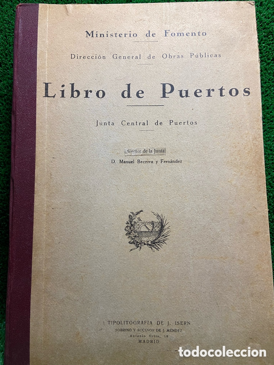 Libros antiguos: Libro de Puertos Manuel Becerra - Foto 2