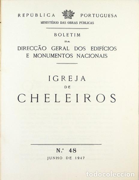 Libros antiguos: IGREJA DE CHELEIROS. MAFRA. - Foto 2