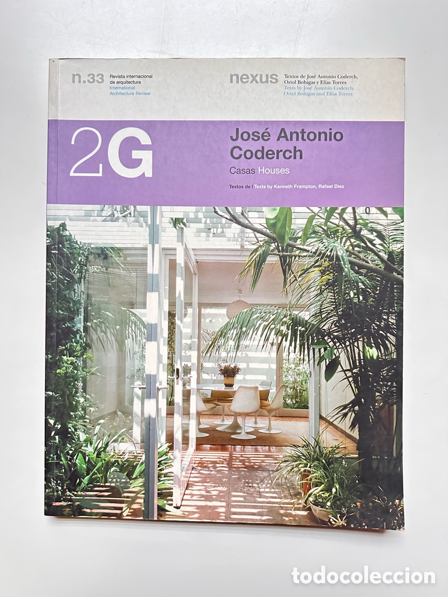 Libros antiguos: 2G N.33 JOS&Eacute; ANTONIO CODERCH. CASAS - Foto 1
