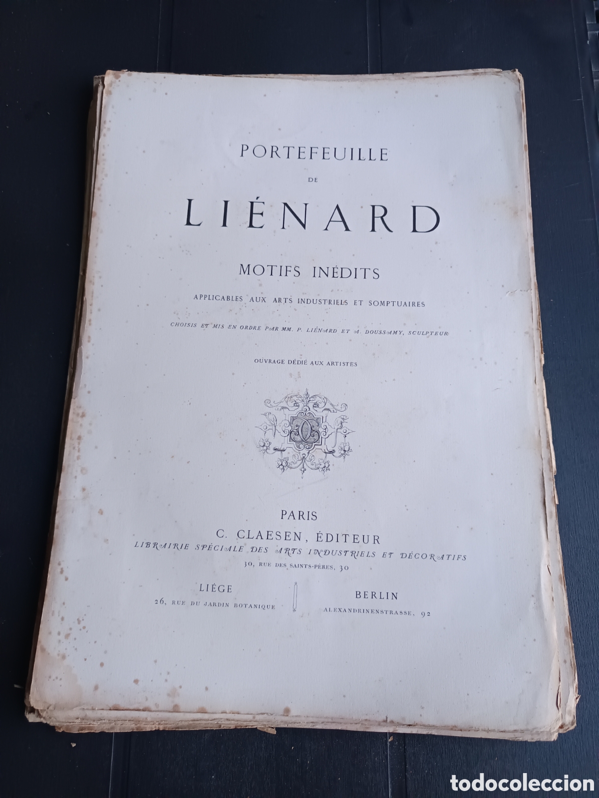 Libros antiguos: 23 l&aacute;minas lienard mofits in&eacute;dits art