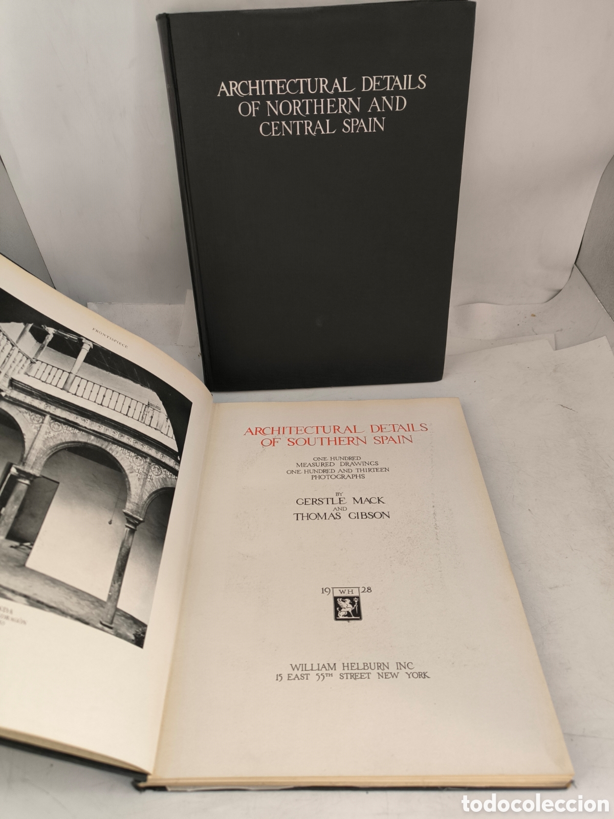 Libros antiguos: architectural details of northern and central spain y Southern Spain