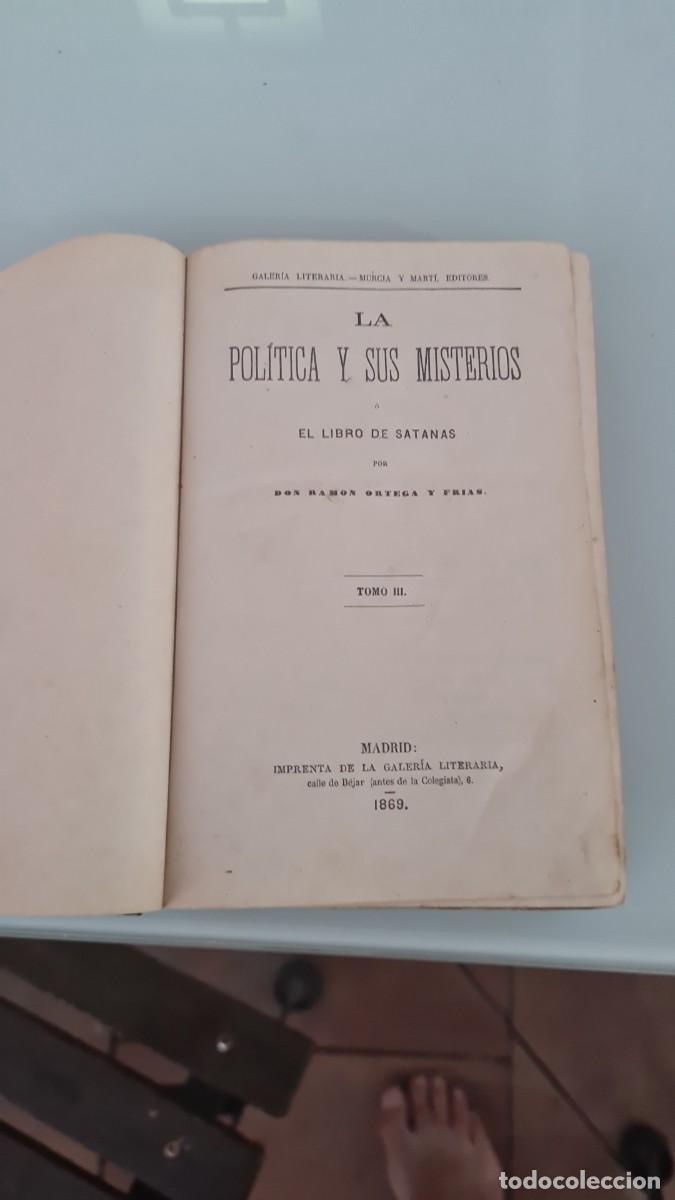 Libros antiguos: El Libro de satan&aacute;s de Don Ram&oacute;n Ortega y Frias