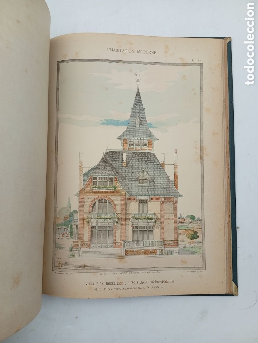 Libros antiguos: RARO EJEMPLAR L'habitation moderne principios XX arquitectura planos edificios