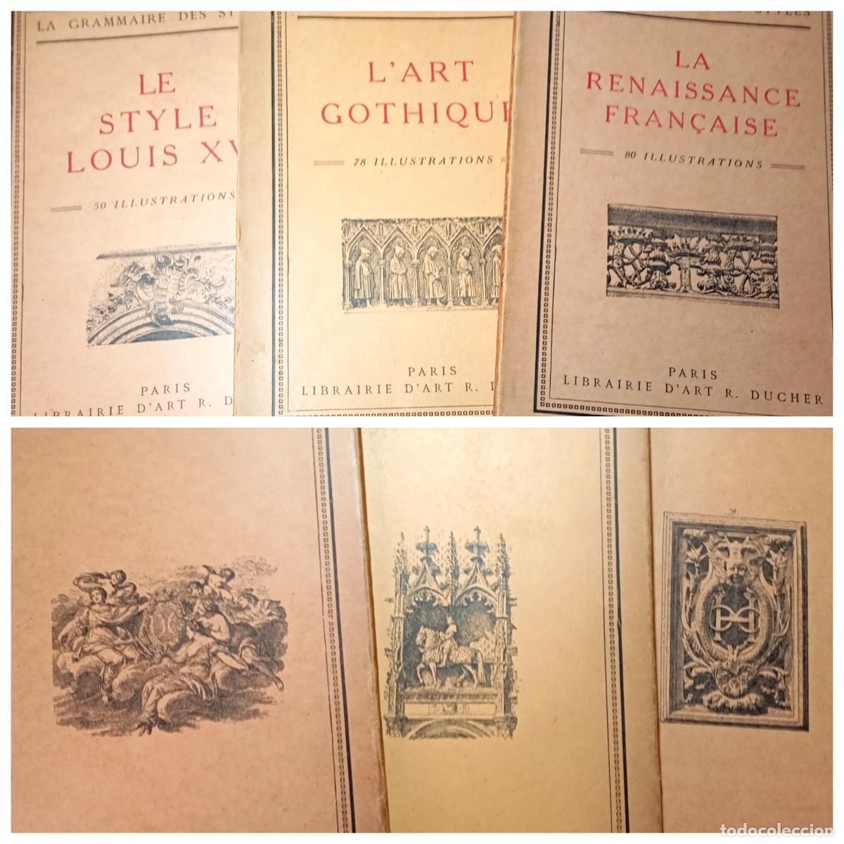 Libros antiguos: ⚜️ L02. Lote 3 Libros Arte Franc&eacute;s 1927/1928: G&oacute;tico, Luis XV, Renacimiento. R. Ducher Paris