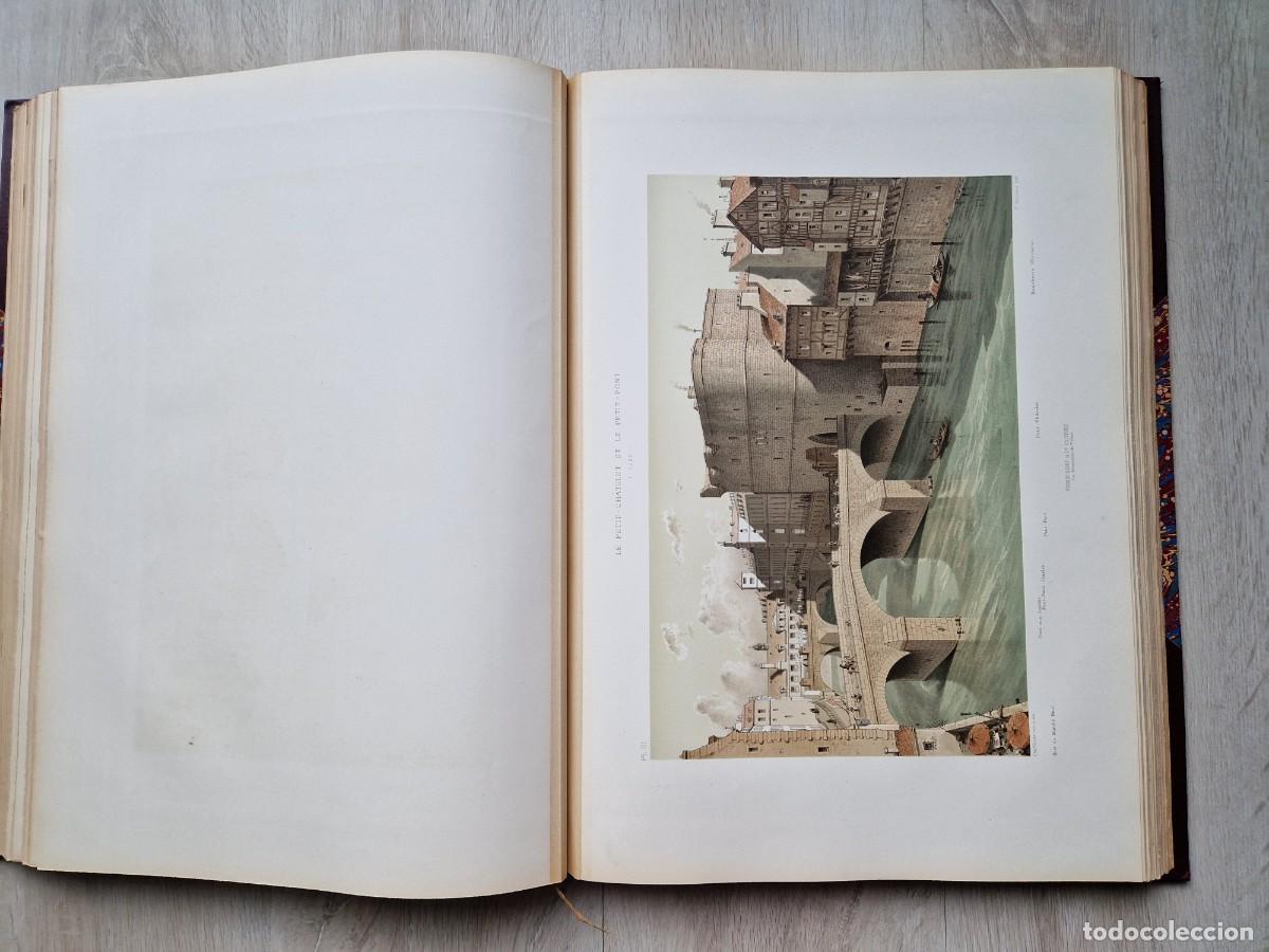 Libros antiguos: Hoffbauer - Paris a travers les ages - 1875 - 2 Vol Gran Folio Cromolitograf&iacute;as