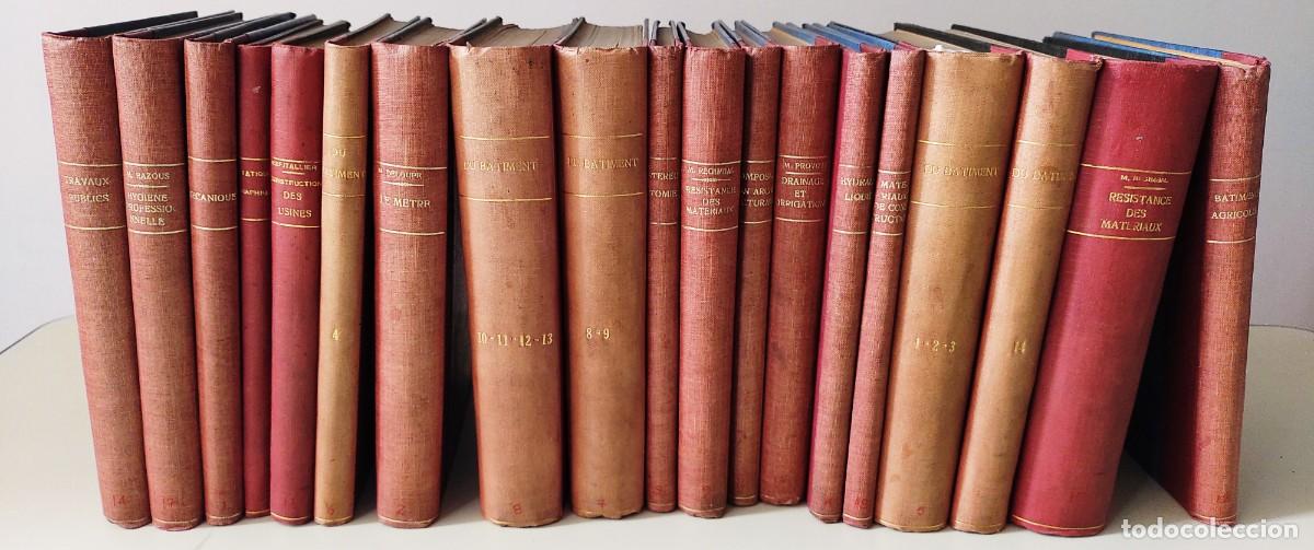Libros antiguos: Lote Exclusivo 19 Tomos: Ingenier&iacute;a Civil y Construcci&oacute;n-ESTP Par&iacute;s (1914-1930)-&iexcl;Incluye 7 Manuscrit