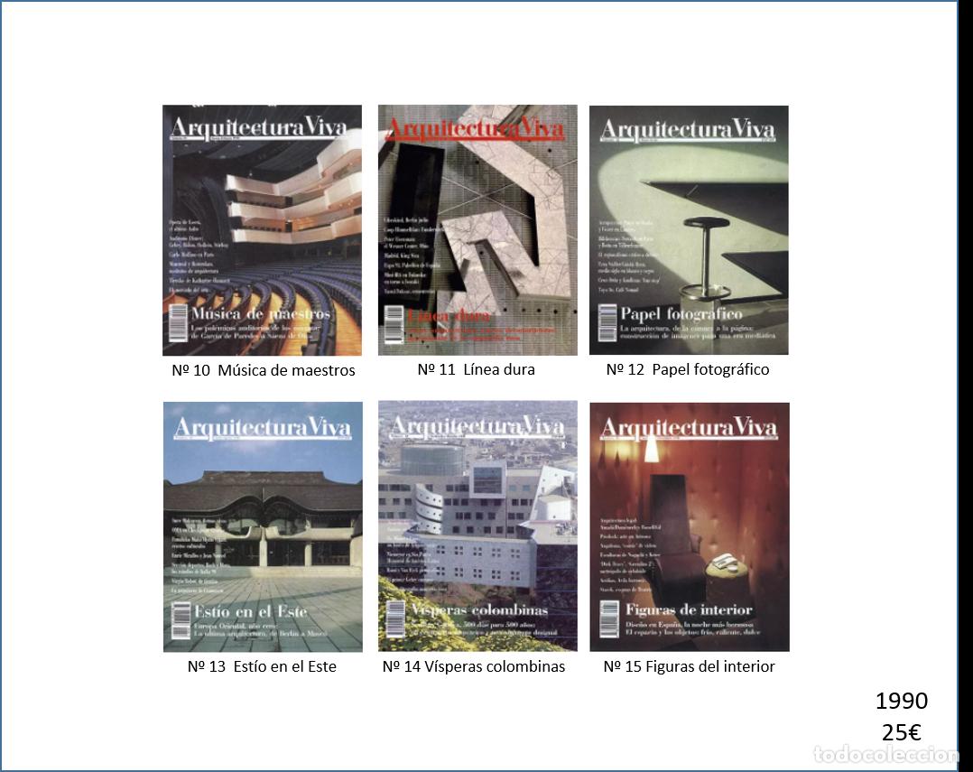 Libros antiguos: Colecci&oacute;n Arquitectura Viva &ndash; 43 revistas (1990-2006)
