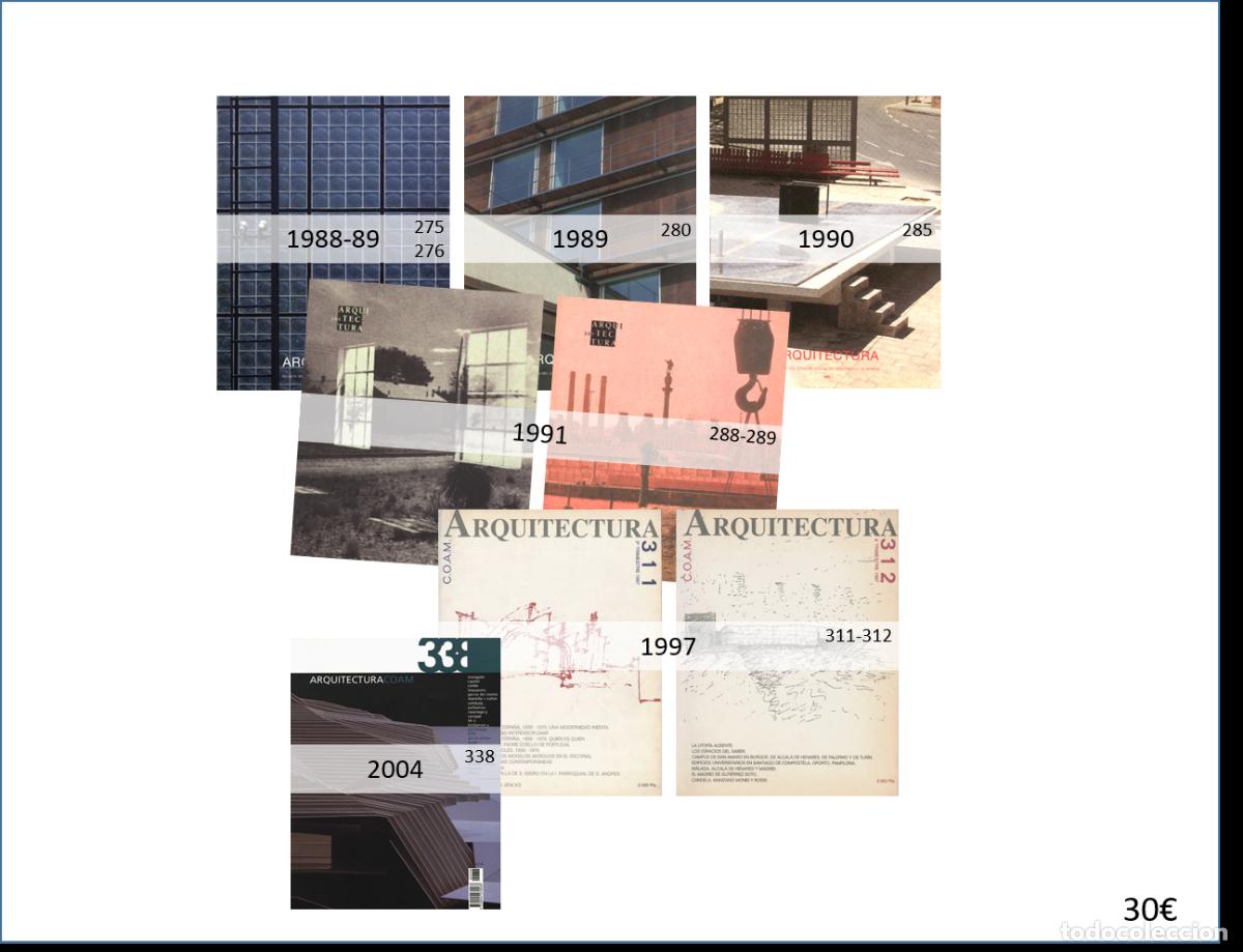Livres anciens: Revista Arquitectura &ndash; Lote 8 ejemplares (1988-2004)