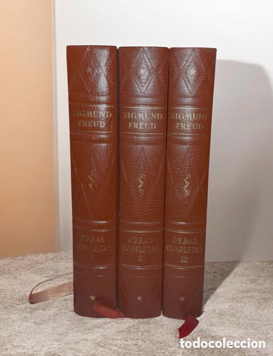 Libros antiguos: Obras Completas de Sigmund Freud, encuadernadas en s&iacute;mil piel