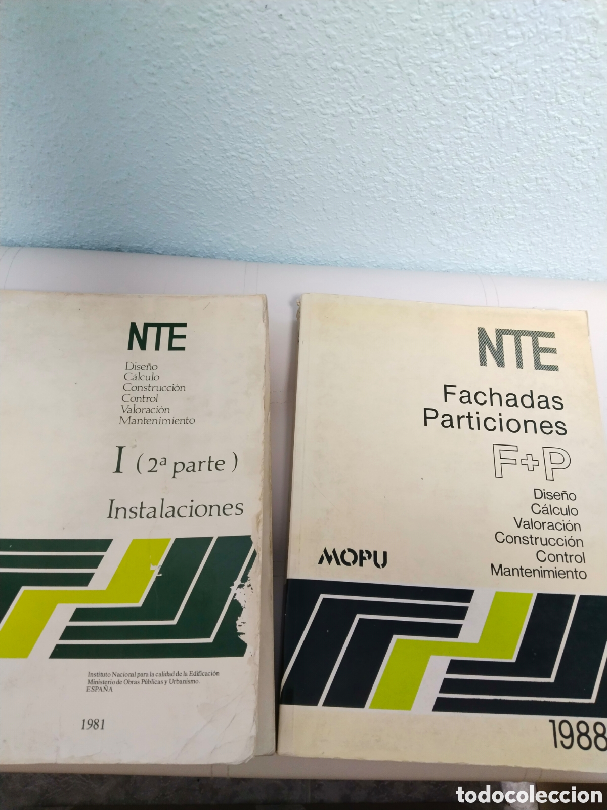 Libros antiguos: Lote 2 Libros Normas Tecnol&oacute;gicas de la Edificaci&oacute;n NTE (1981-1988) - MOPU - Descatalogado