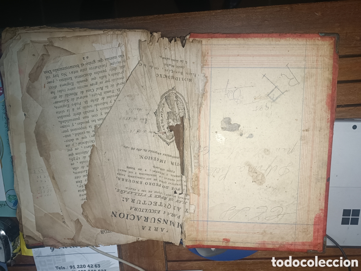 Libros antiguos: Varia commensuracion escultura y arquitectura Juan de Arphe 1795 pl&aacute;cido Barco relojes solares