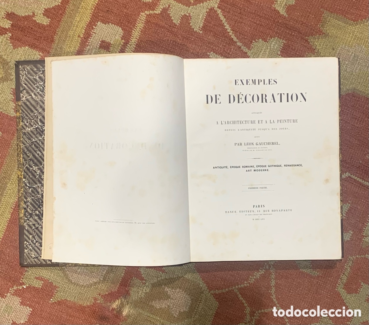 Libros antiguos: Gaucherel: Exemples de Decoration&hellip; 1857