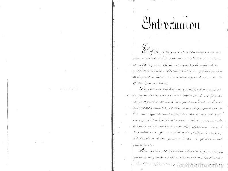 Libros antiguos: Compendio de Construcci&oacute;n precedido de an&aacute;lisis de materiales. - Foto 5