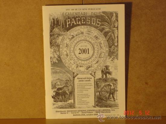 Libros antiguos: Calendari dels Pagesos 2001 - Foto 1