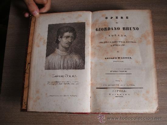 Libros antiguos: OPERE DI GIORDANO BRUNO- - Foto 1