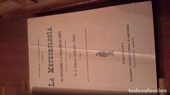 Libros antiguos: LA METEREOLOGIA  libro  sigloXIX - Foto 2
