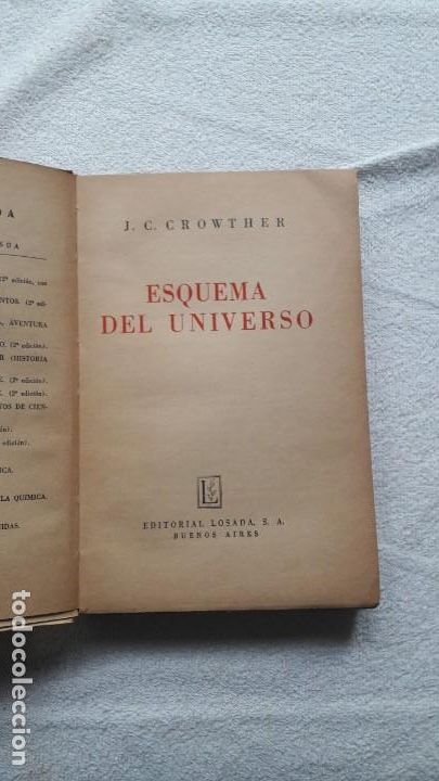 Libros antiguos: Esquema del Universo   J.C.  Chowther - Foto 2