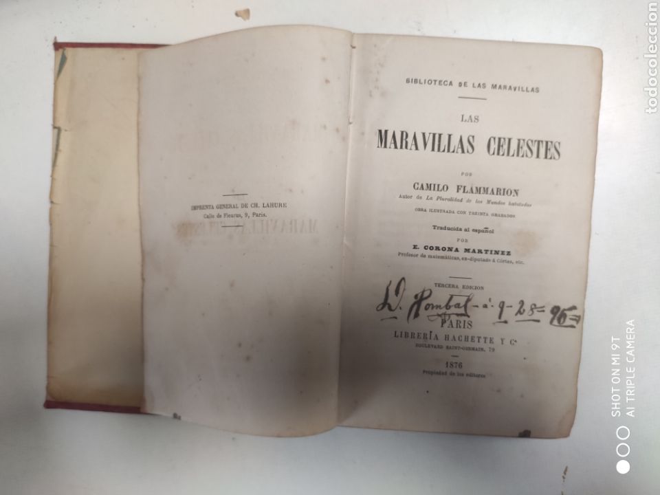 Libros antiguos: 1876.Las maravillas celestes - Foto 2