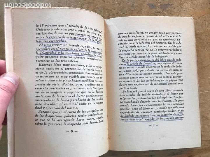 Libros antiguos: LA EXPANSI&Oacute;N DEL UNIVERSO. A. EDDINGTON. - Foto 4