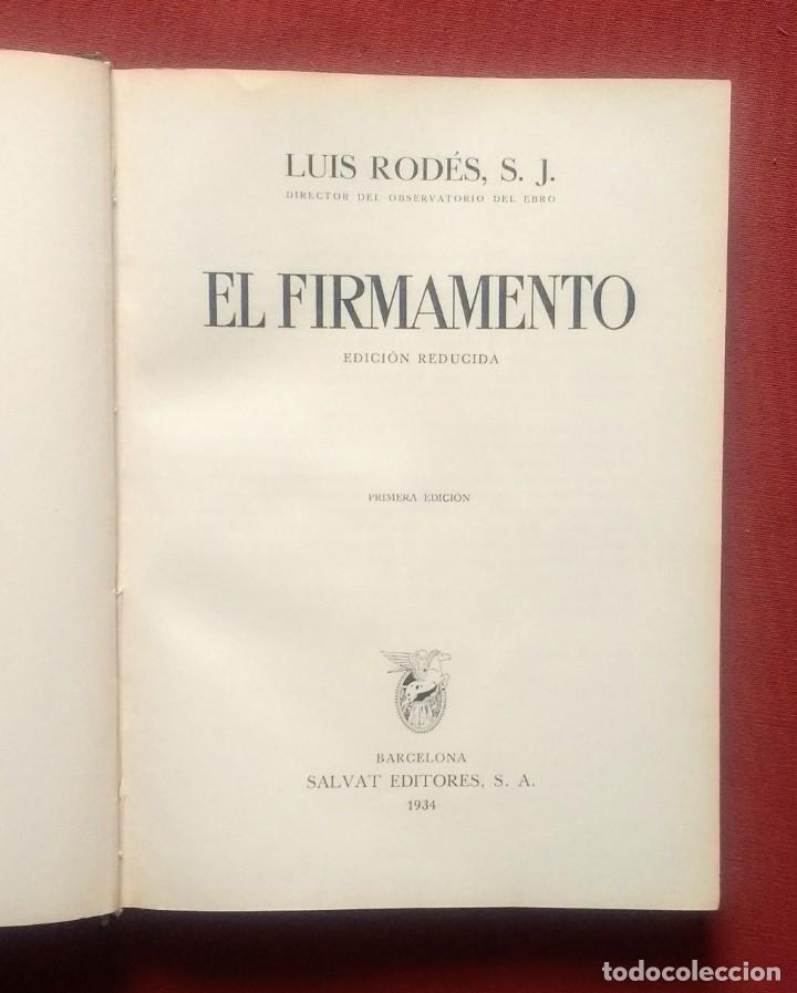 Libros antiguos: EL FIRMAMENTO - LUIS RODES - 1934 - Foto 1