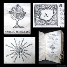 Libros antiguos: AÑO 1771 ESFERA ASTRONOMÍA CLAVE GEOGRAPHICA GRABADOS MAPA DE ESPAÑA IBARRA CASTELLANO GEOGRAFÍA