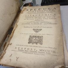 Libros antiguos: ASTRONOMIA NAPOLES 1748, SPECULA PARTHENOPAEA ASTRONOMICAE CON DESPLEGABLES