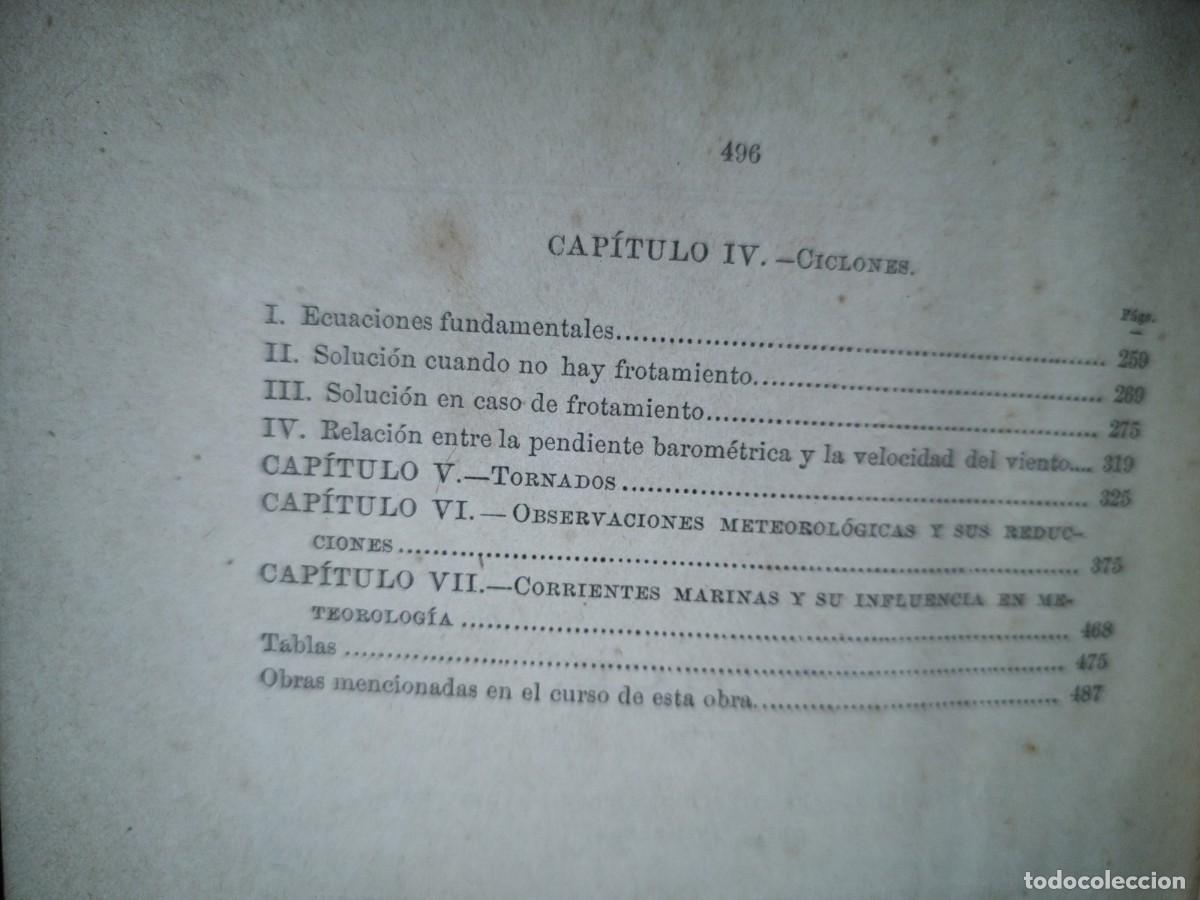 Libros antiguos: 59- &Uacute;LTIMOS PROGRESOS EN METEOROLOG&Iacute;A - WILLIAM FERREL - 1894 - Foto 9