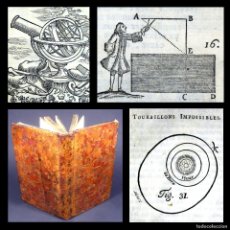 Libros antiguos: AÑO 1764 NEWTON GRAVEDAD DE LA LUNA ASTRONOMÍA MAREAS ARCOÍRIS ÓPTICA VOLTAIRE PLATÓN GRABADOS