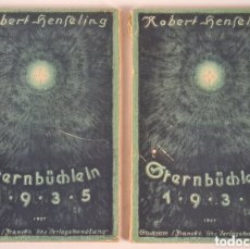 Libros antiguos: STERNBÜCHLEIN 1935 Y 1936 - ASTRONOMÍA ALEMANIA. Lote 401405139