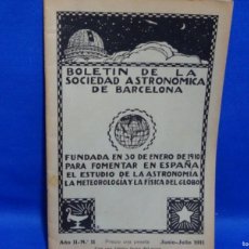 Libros antiguos: BOLETÍN SOCIEDAD ASTRONÓMICA DE BARCELONA. 1911 MAYO, NÚMERO 10.