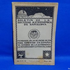 Libros antiguos: BOLETÍN SOCIEDAD ASTRONÓMICA DE BARCELONA. 1911 JUNIO-JULIO, NÚMERO 11