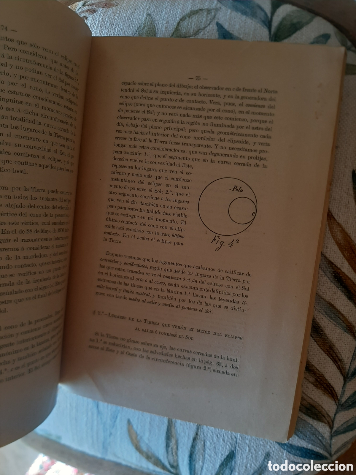 Libros antiguos: Memoria eclipse total de sol 1900 - Foto 5