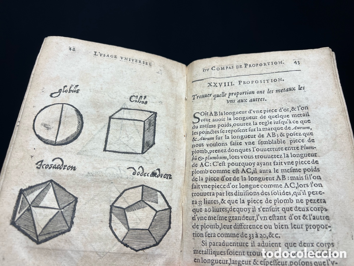 Libros antiguos: 1626, Michel Connette, Geometrie&hellip;. - Foto 5