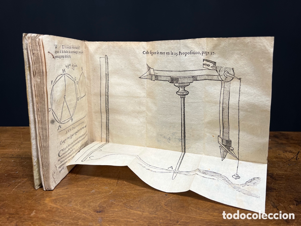 Libros antiguos: 1626, Michel Connette, Geometrie&hellip;. - Foto 7