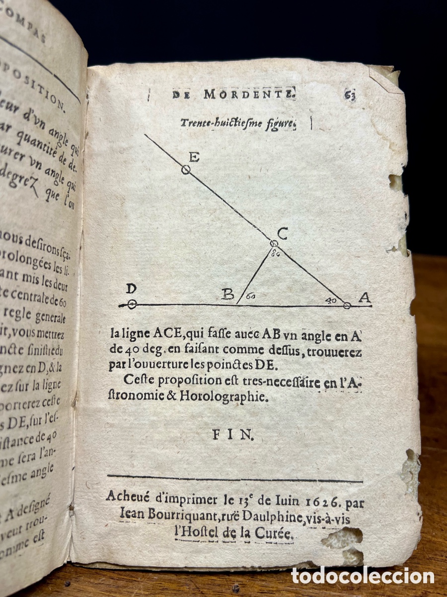 Libros antiguos: 1626, Michel Connette, Geometrie&hellip;. - Foto 11