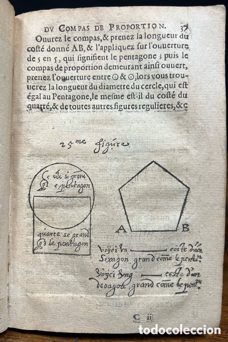 Libros antiguos: 1626, Michel Connette, Geometrie&hellip;. - Foto 15